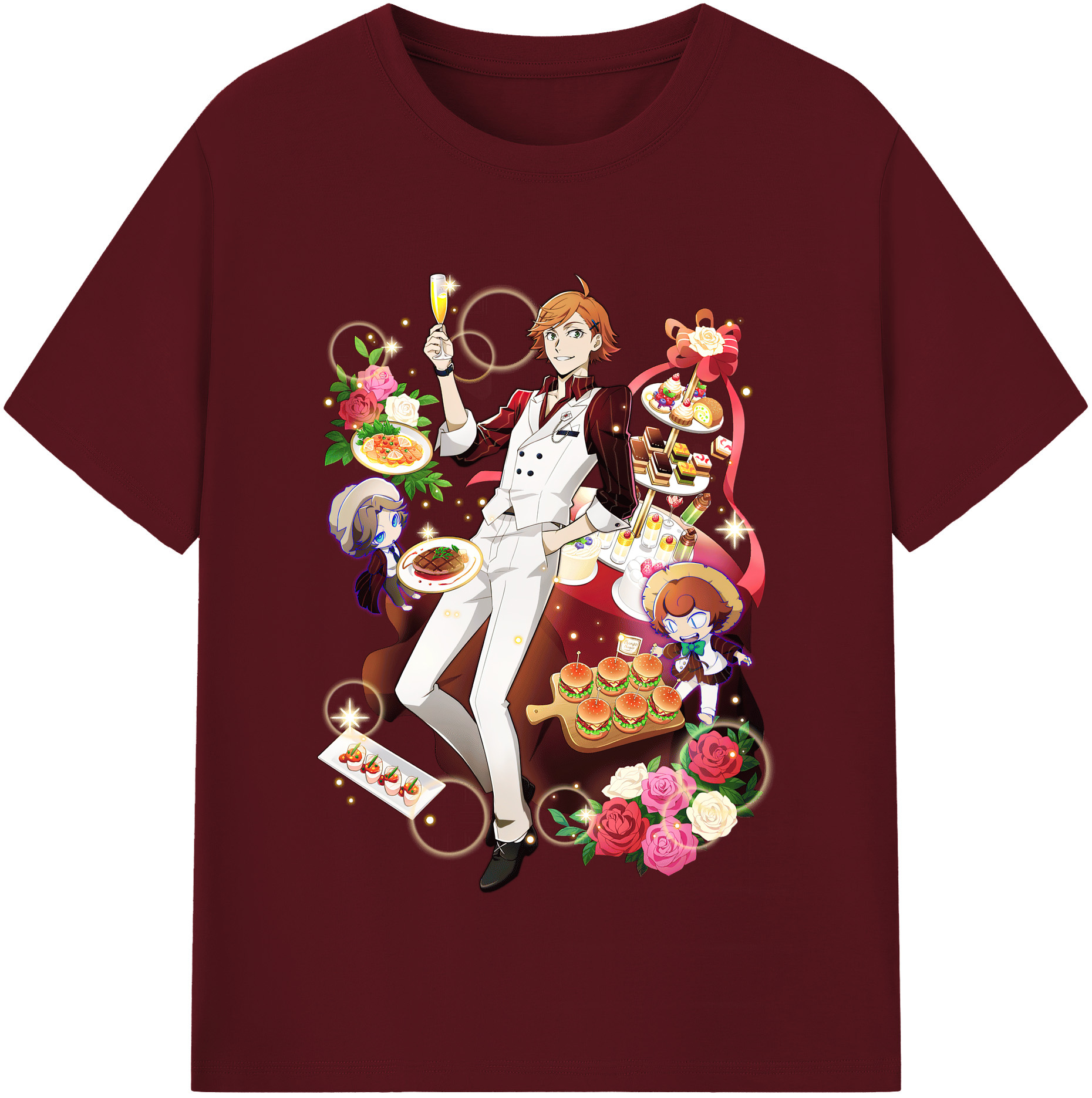 （画像用） 文豪ストレイドッグス Bungo Stray Dogs 綿100％半袖Tシャツ（フロントプリント）